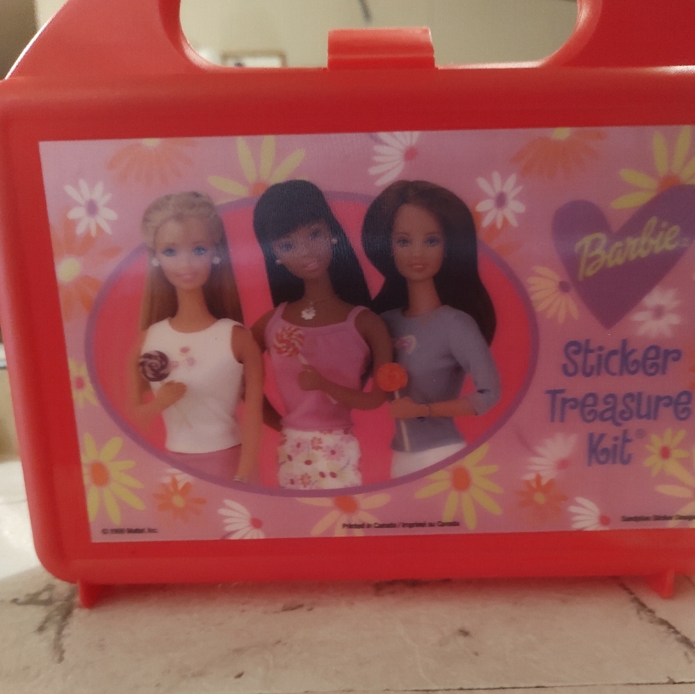 1999 Barbie treasure sticker kit
